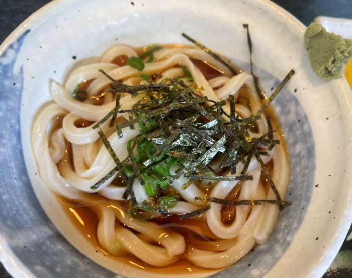 冷たいうどんもセット