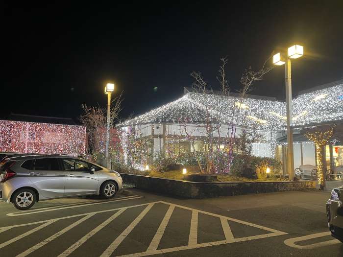 水車亭さんのお店のイルミネーション2025-01-03-03